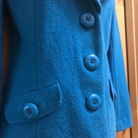 Classified Entier bright turquoise jacket. Sz M - Picture 6 of 7